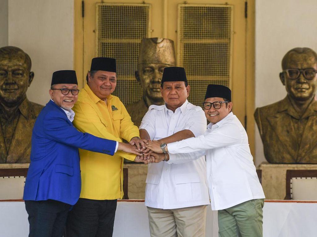 Prabowo Tegaskan Deklarasi Golkar-PAN Tanpa Campur Tangan Jokowi